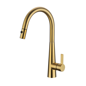 Brushed Gold Pull Out Kitchen Mixer