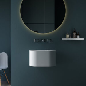 500mm Solid Surface Stone Wall Hung Basin