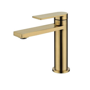 Brushed Gold Basin Mixer