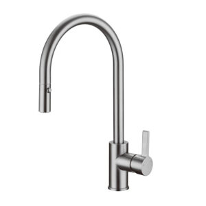 Brushed Nickel Pull Out Kitchen Mixer