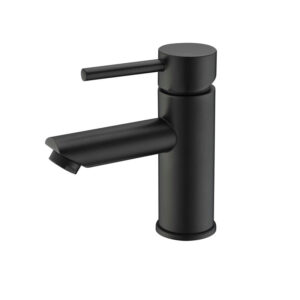 Round Matte Black Basin Mixer