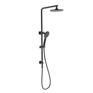 Matte Black Multifunction Shower Rail Set
