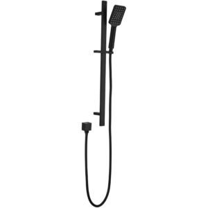 Matte Black Square Shower Rail
