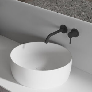 400mm Solid Surface Stone Round Above Counter Basin